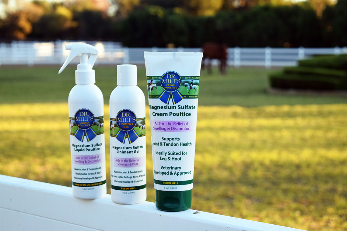 Dr. Milt's 8 oz. Products on Fence